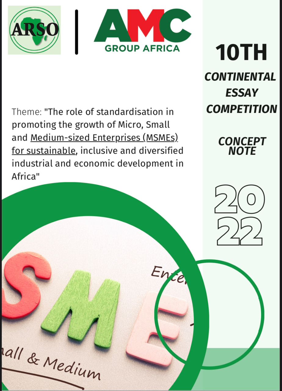 Registration for 10th African Organization for Standardization Continental Essay Competition